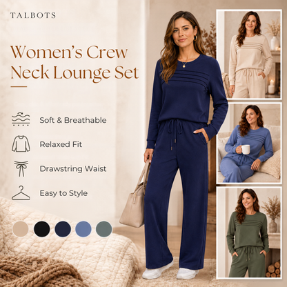 🔥 LAST DAY BLACK FRIDAY — 57% OFF ✨TALBOTS Women’s Crew Neck Lounge Set