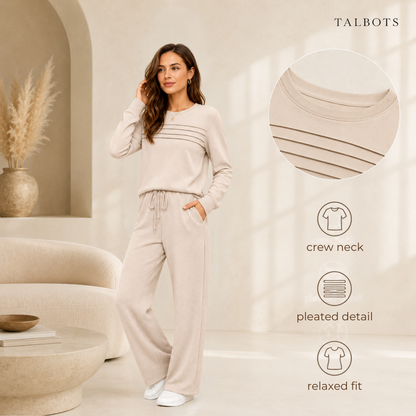 🔥 LAST DAY BLACK FRIDAY — 57% OFF ✨TALBOTS Women’s Crew Neck Lounge Set